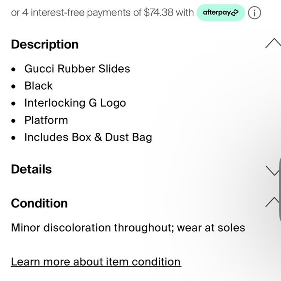 Gucci slides - Unisex. - Size 12 US/42 EU Women or size 9 US men’s - Picture 6 of 6